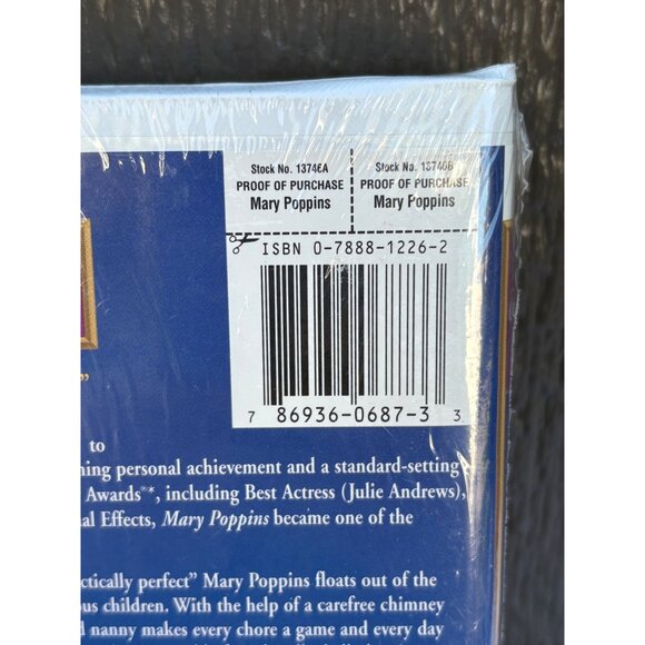 Walt Disney Masterpiece Collection Mary Poppins VHS Fully Restored New Sealed - Picture 4 of 4
